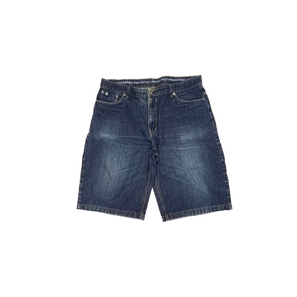 Enyce 14" Inseam Men's size 40 Dark Wash Blue Denim jean Shorts - Picture 1 of 4